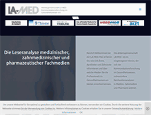 Tablet Screenshot of la-med.de